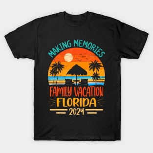 Family Vacation 2024 Florida Making Memories Summer Family T-Shirt